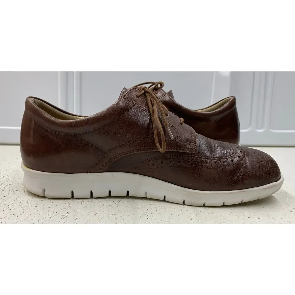 Men Finn Comfort Germany Oxford Wingtip leather casual dress shoes, 8